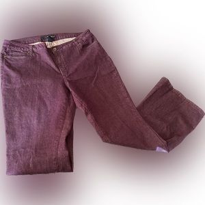 Purple flare jeans